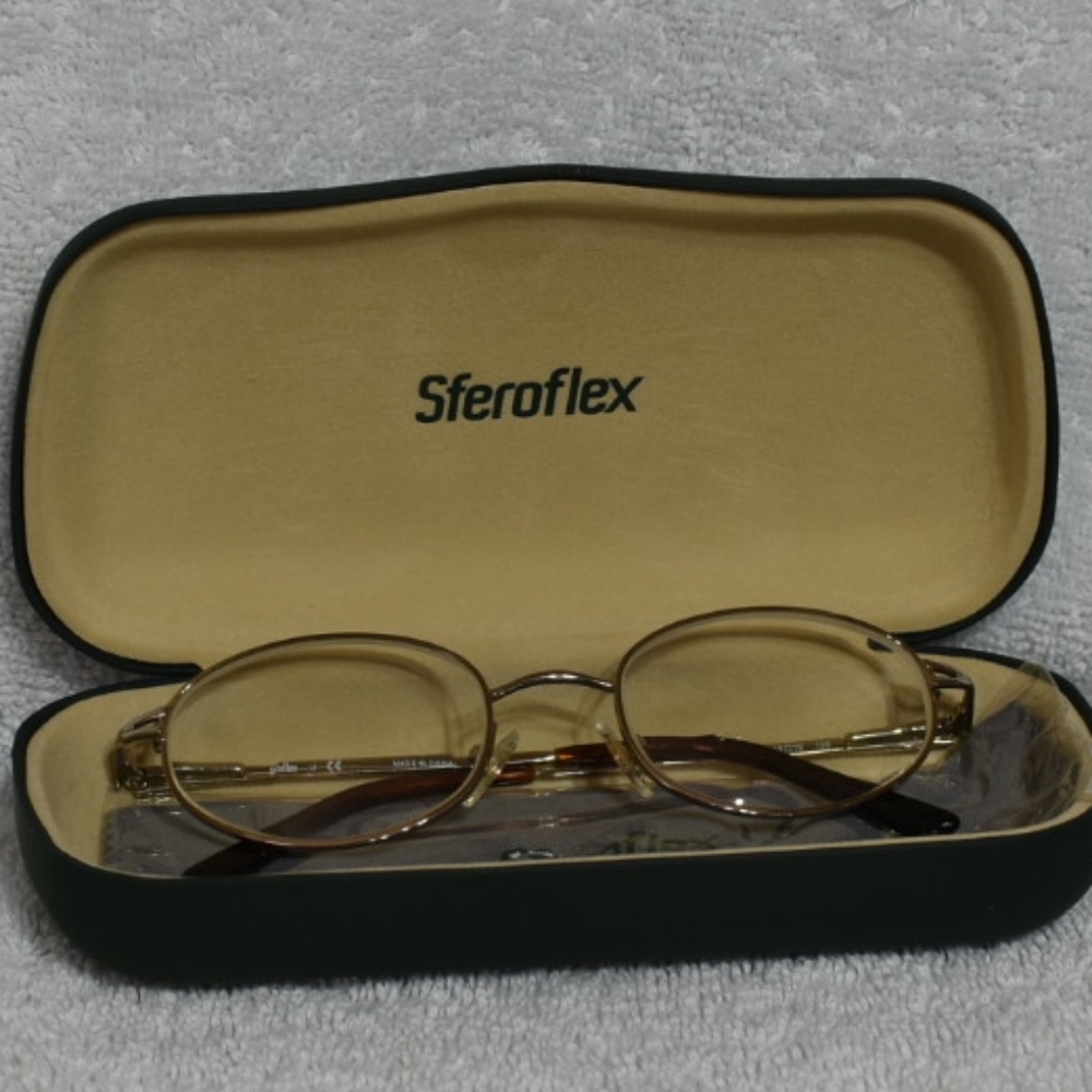 Sferfolex Bifocular Rx Glasses w/Hard Case NWOT